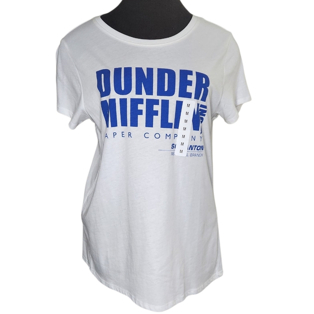 NWOT The Office Dunder Mifflin Paper Co Ladies Cut Tshirt